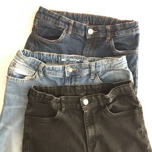 3 pairs boys skinny jeans by Cat& Jack and H&M